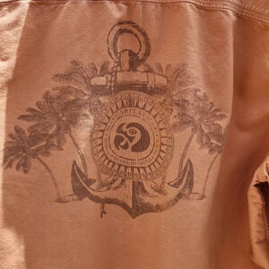 Margaritaville Shirt Mens Large Peach Long Rollable Slee…